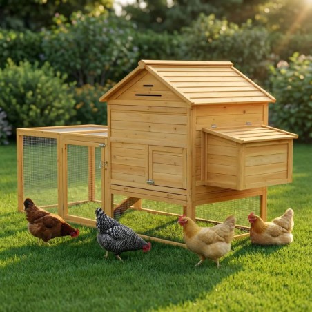 Pollaio per galline ovaiole in legno