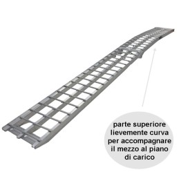 Rampa per carico moto pieghevole in alluminio