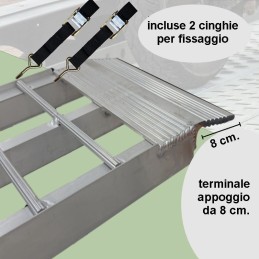 Rampa di carico per moto pieghevole in alluminio