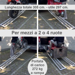 Rampe di carico pieghevoli e portatili da 3 metri