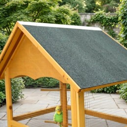 Voliera da esterno per passeri del giappone e pappagalli