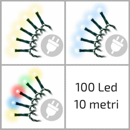 Luci di Natale da esterno: 100 minilucciole Led