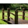 Ponte in legno per giardino e laghetto artificiale