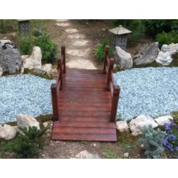 Ponte in legno per arredo e decorazioni giardino